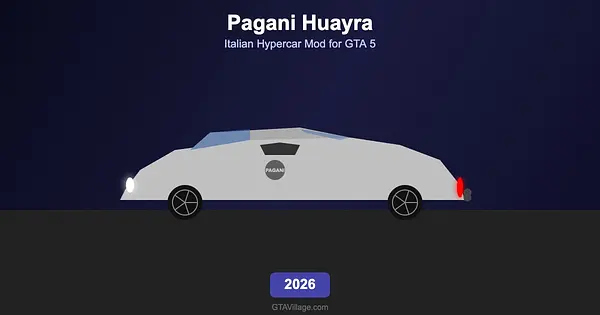 Pagani Huayra Mod — Italian Hypercar for GTA 5 (2026) for GTA 5