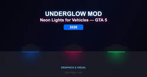 Underglow Mod for GTA 5 — Neon Lights for All Vehicles 2026 for GTA 5