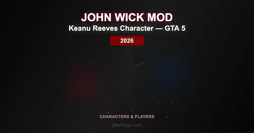 John Wick Character Mod for GTA 5 — Keanu Reeves Assassin 2026 for GTA 5