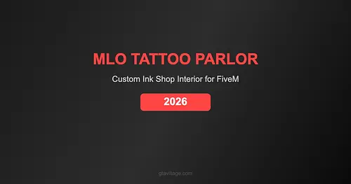 MLO Tattoo Parlor — Custom Ink Shop Interior for FiveM & GTA 5 2026 for GTA 5