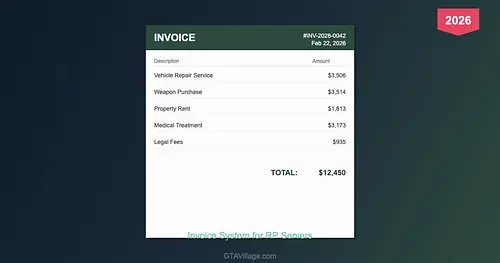 FiveM Billing Script 2026 — Invoice and Payment System for GTA 5 RP Servers for GTA 5