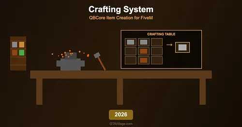QBCore Crafting System — Item Creation Script (2026) for GTA 5