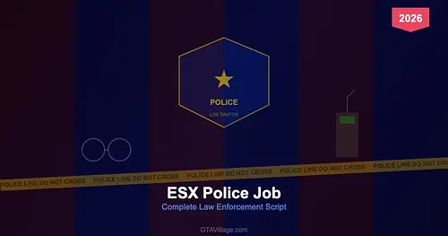 ESX Police Job 2026 — Complete Law Enforcement Script for GTA 5 FiveM RP for GTA 5