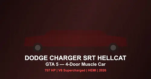 Dodge Charger SRT Hellcat Mod for GTA 5 — Muscle Car Guide 2026