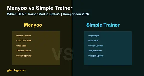 Menyoo vs Simple Trainer - Which GTA 5 Trainer is Better 2026 for GTA 5