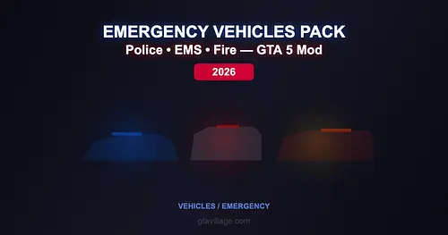 FiveM Emergency Vehicles Pack for GTA 5 — Police EMS Fire 2026 for GTA 5