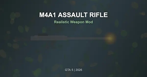 M4A1 Assault Rifle Mod for GTA 5 — Realistic Weapon 2026 for GTA 5