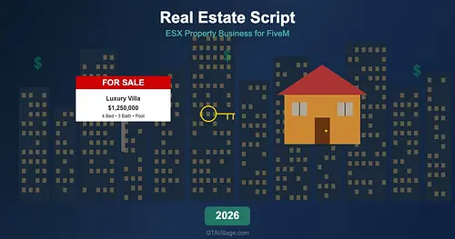 ESX Real Estate Script — Property Business System (2026) for GTA 5