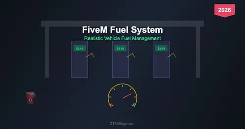 FiveM Fuel System 2026 — Realistic Vehicle Fuel Management for GTA 5 RP for GTA 5