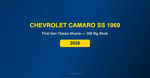 Chevrolet Camaro SS 1969 Mod for GTA 5 — Classic Muscle Car 2026