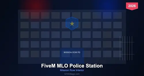 FiveM MLO Police Station 2026 — Mission Row PD Interior for GTA 5 RP for GTA 5
