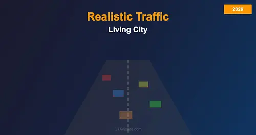 Realistic Traffic Mod — Living City for GTA 5 (2026) for GTA 5