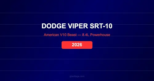 Dodge Viper SRT-10 Mod for GTA 5 — American V10 Beast 2026