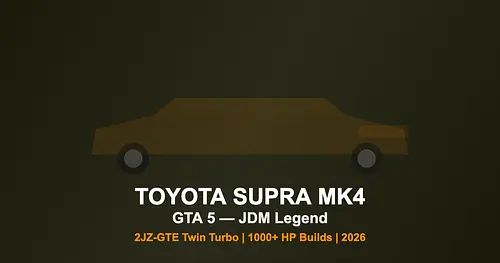 Toyota Supra MK4 Mod for GTA 5 — JDM Legend Guide 2026