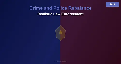 Crime and Police Rebalance — Realistic Law Enforcement for GTA 5 (2026) for GTA 5