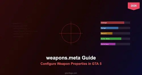 weapons.meta Guide - Configure Weapon Properties in GTA 5 2026 for GTA 5