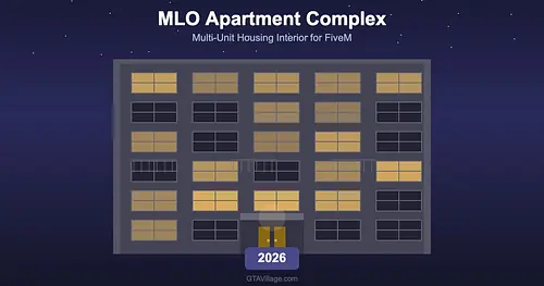 FiveM MLO Apartment Complex — Multi-Unit Housing Interior (2026) for GTA 5