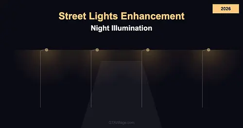 Street Lights Enhancement — Night Illumination Mod for GTA 5 (2026) for GTA 5