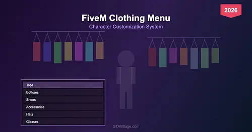 FiveM Clothing Menu 2026 — Character Customization System for GTA 5 RP for GTA 5