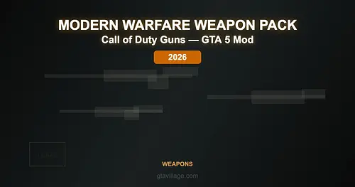 Modern Warfare Weapon Pack Mod for GTA 5 — Call of Duty Arsenal 2026 for GTA 5